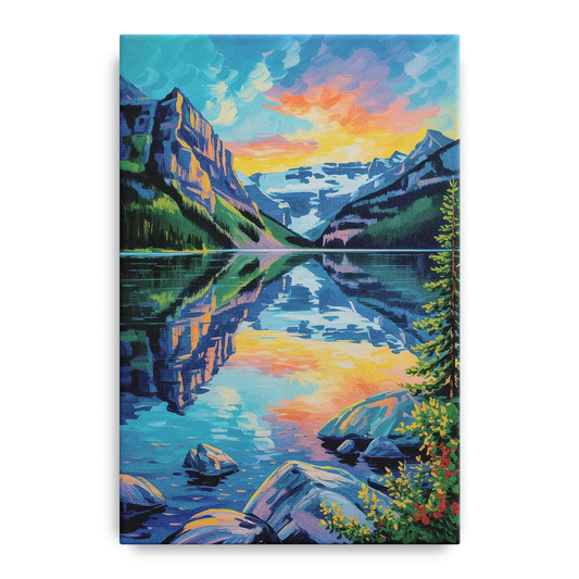 Lake Louise Reflections - Canvas Wall Art
