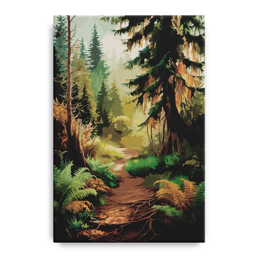 Portland Oregon Forests - Canvas Wall Art