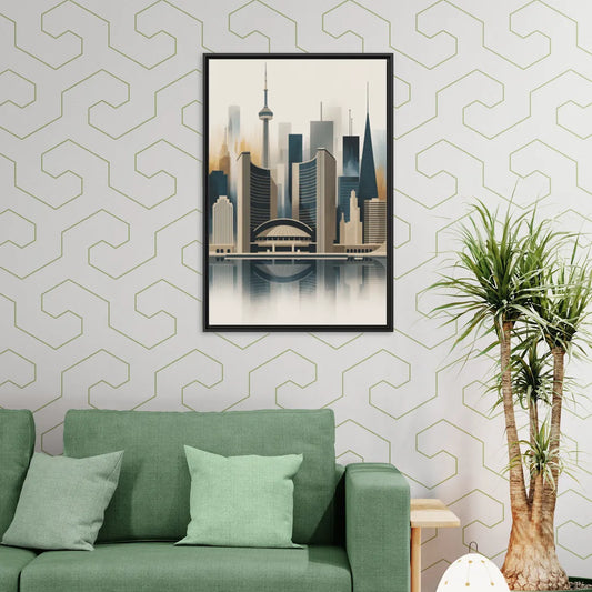 Royal Ontario Museum - Living Room Black Frame Canvas