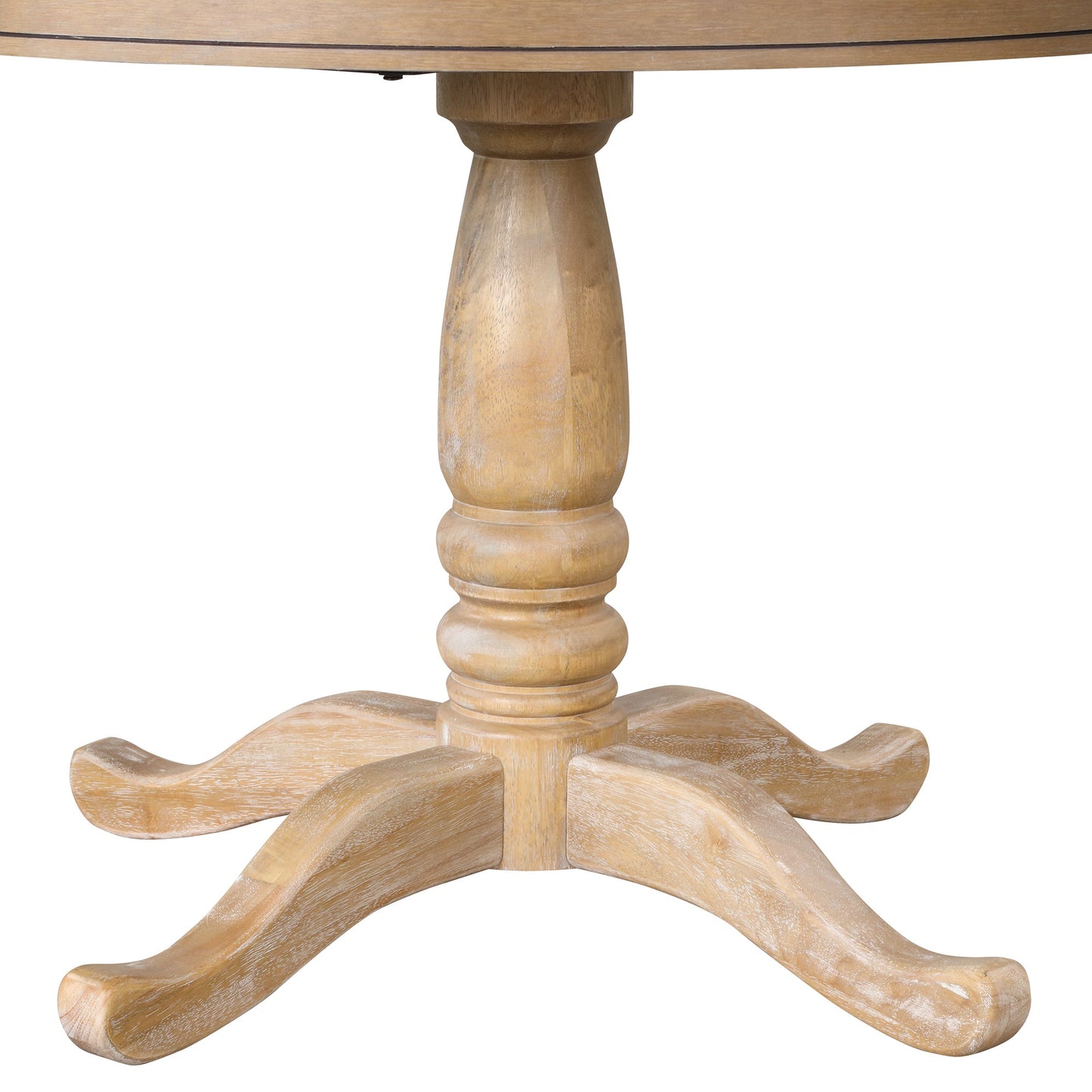 Elegant 4-Person Round Dining Table Set with Matching Chairs