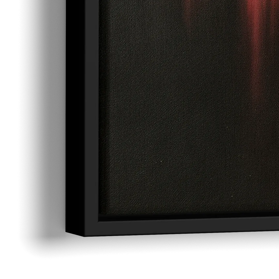 Lancaster Red Rose City Heritage - Close-Up Black Frame Canvas