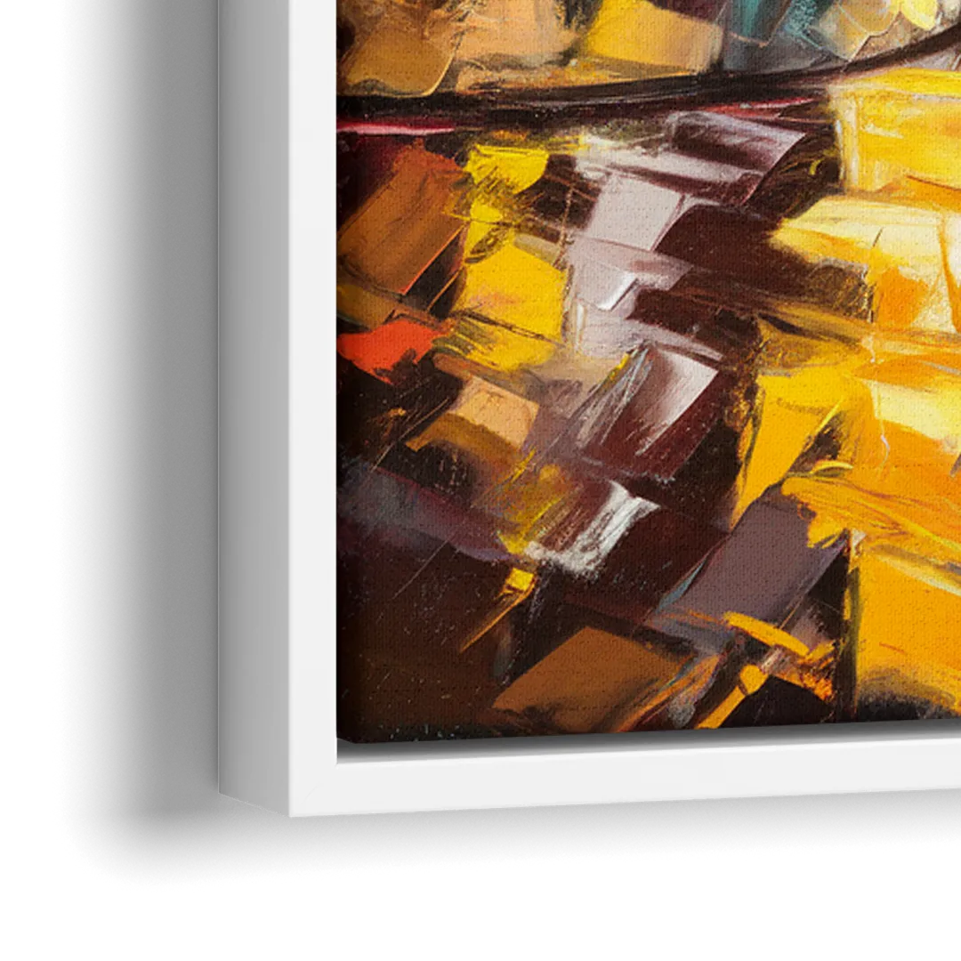 Burlington Urban Street Scenes - Close-Up White Frame Canvas