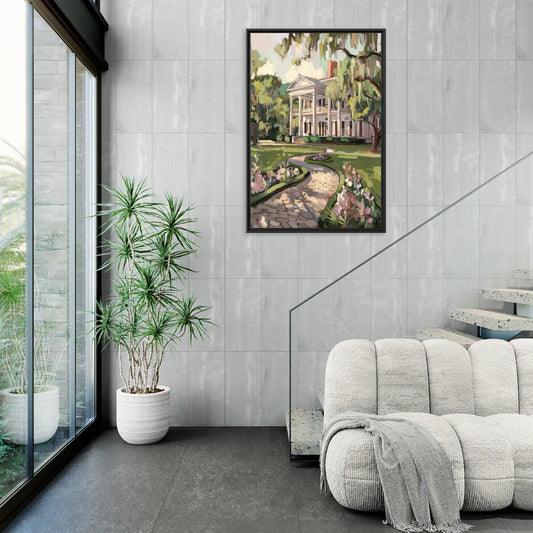 Marietta Southern Elegance - Living Room Black Frame Canvas
