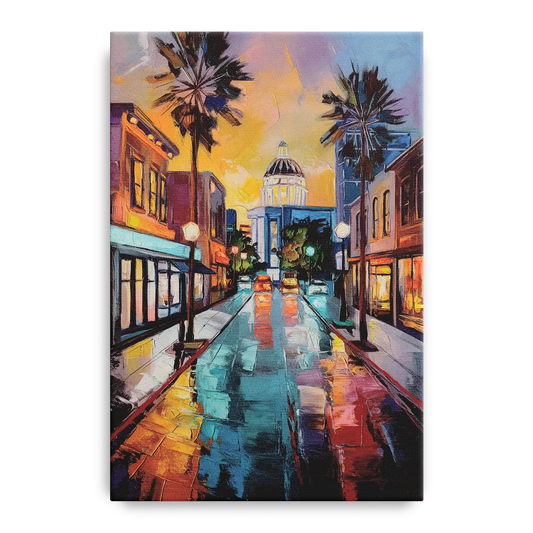 San Jose Vibrant Streets - Canvas Wall Art