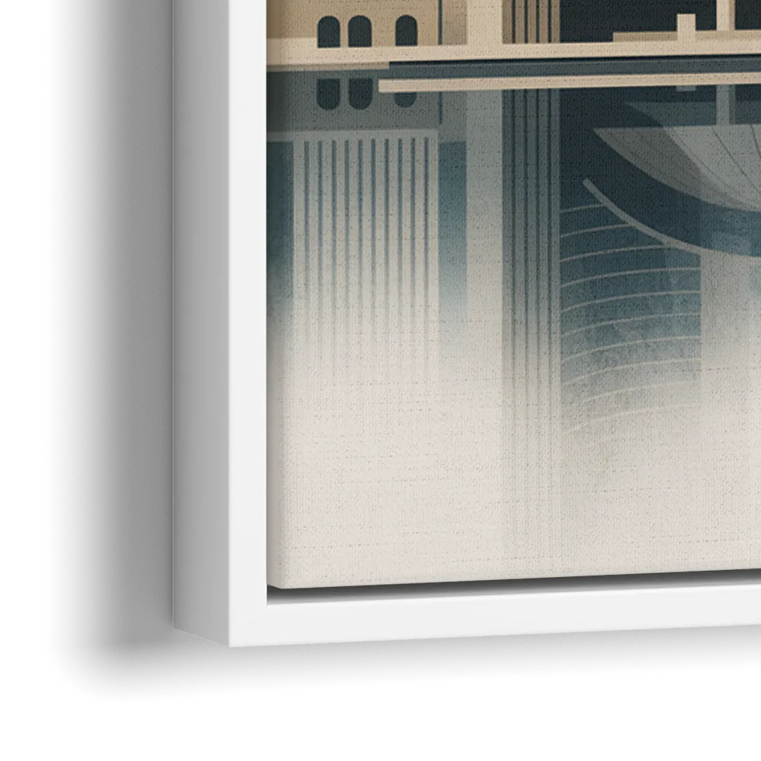 Royal Ontario Museum - Close-Up White Frame Canvas