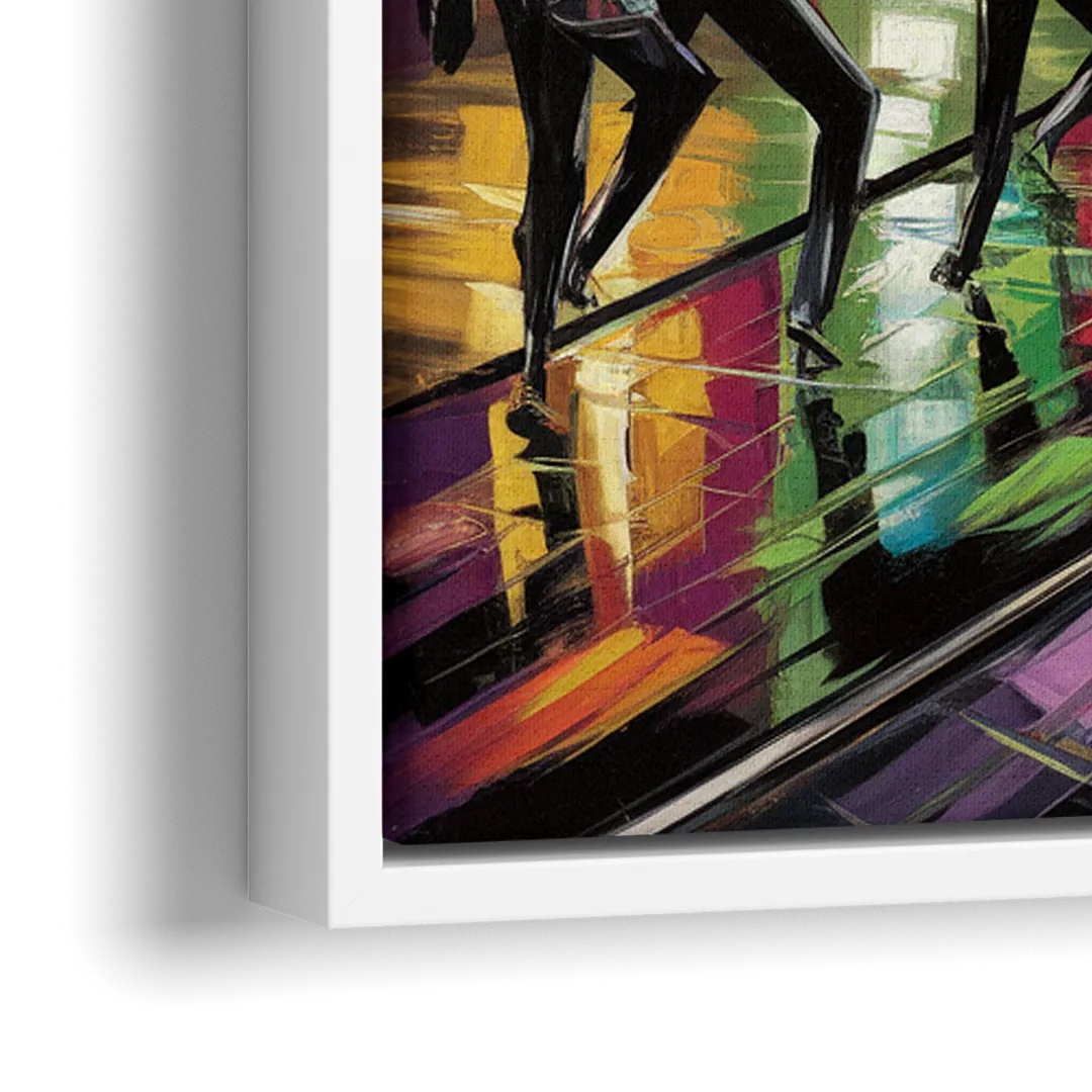 New Orleans Symbols of Culture - Close-Up White Frame Canvas