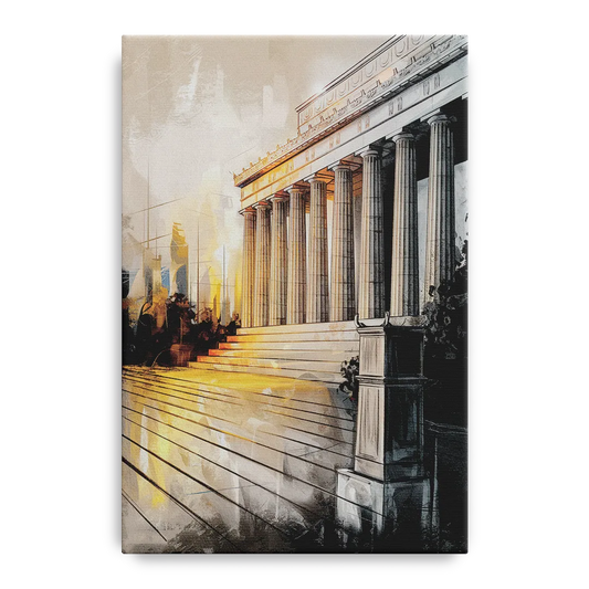 Lincoln Urban Charm - Canvas Wall Art