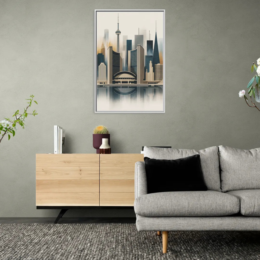 Royal Ontario Museum - Living Room White Frame Canvas