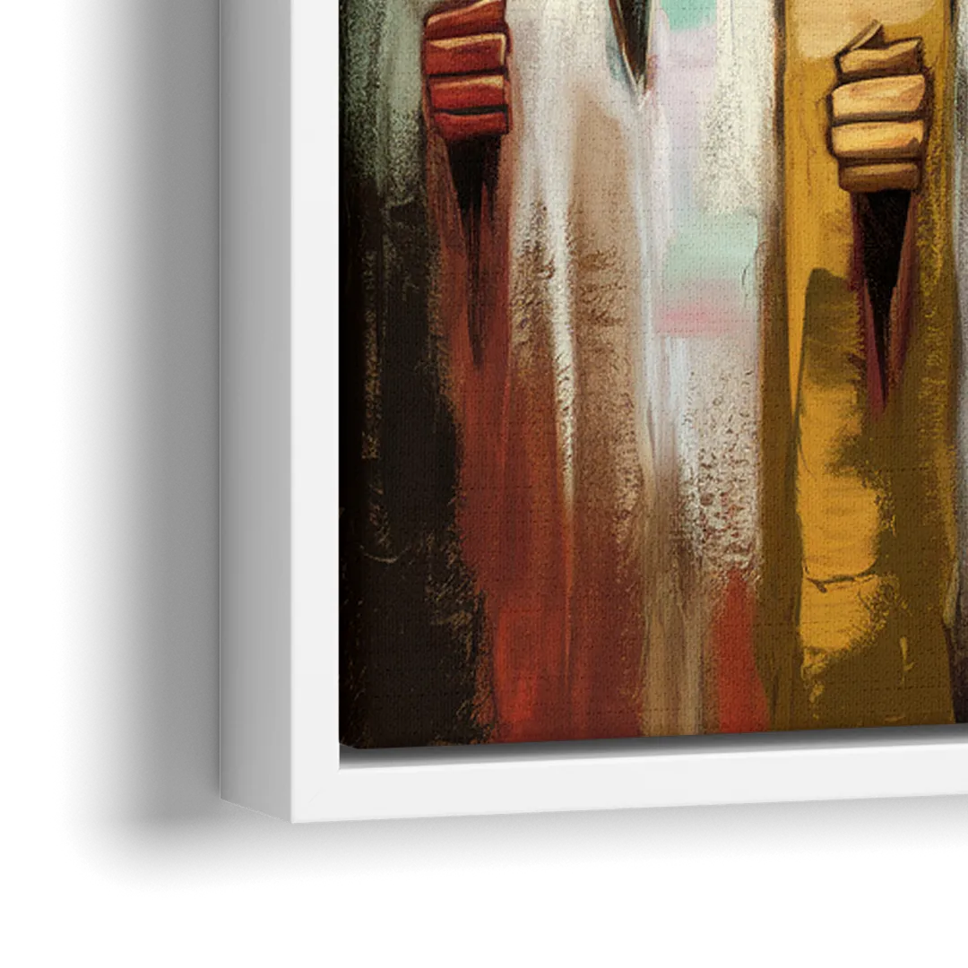 Birmingham Civil Rights District - Close-Up White Frame Canvas