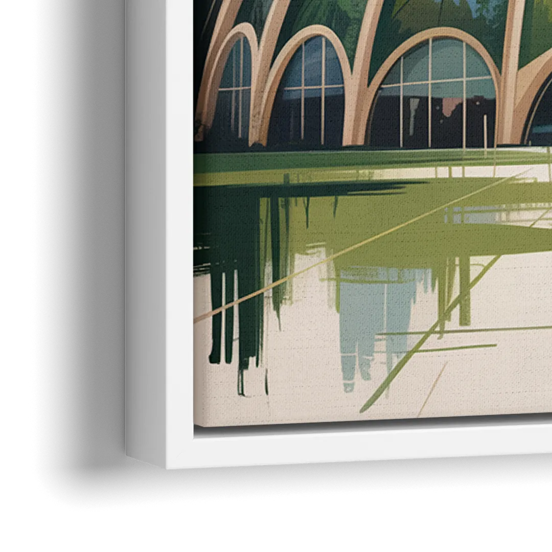 Montreal Biodome Wonder - Close-Up White Frame Canvas