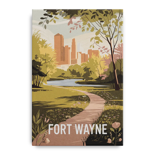 Fort Wayne Scenic Trails - Canvas Wall Art