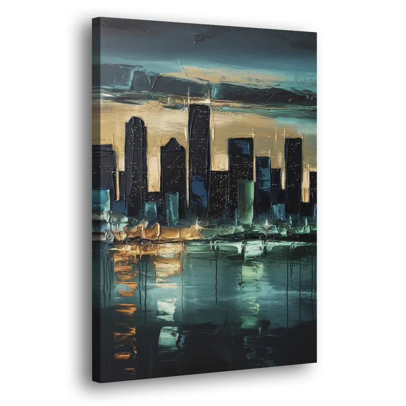 Houston Modern Aesthetic - Canvas Print Art Sides