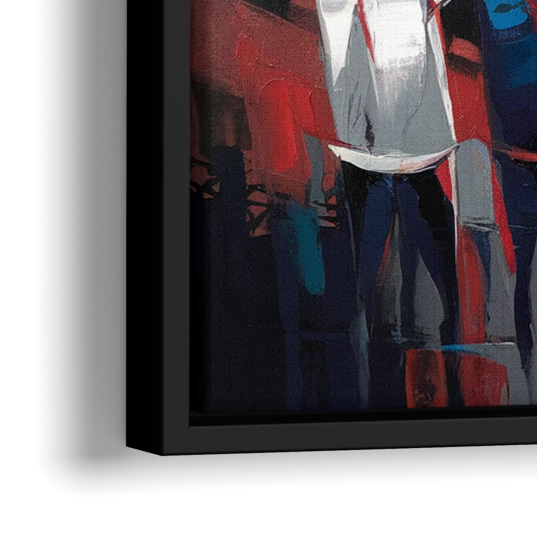 Salem Red Sox Fans - Close-Up Black Frame Canvas