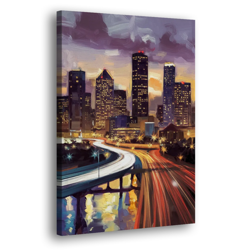 Houston Photography Collection - Canvas Print Art Sides