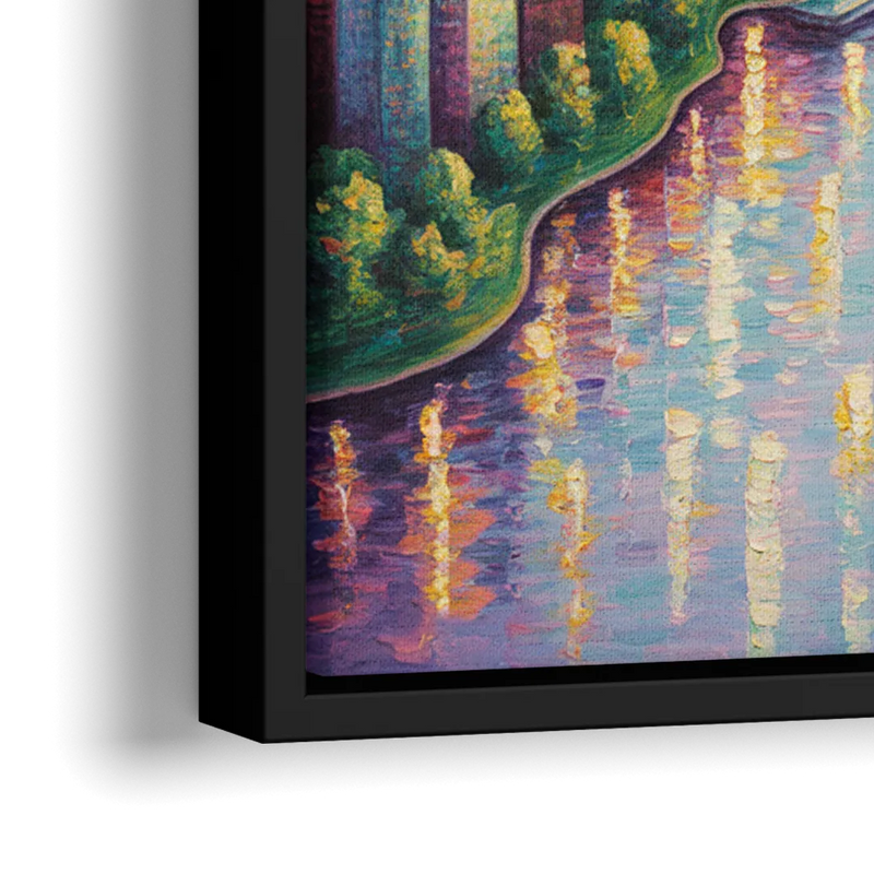 Skylon Tower View - Close-Up Black Frame Canvas