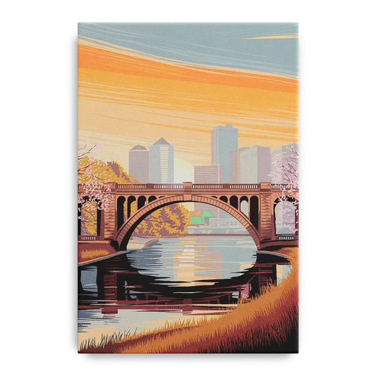 Minneapolis Iconic Stone Arch Bridge - Canvas Wall Art