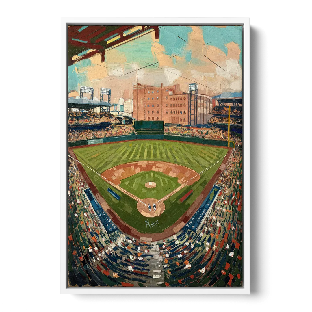 Camden Yards Orioles Tribute - White Frame Canvas