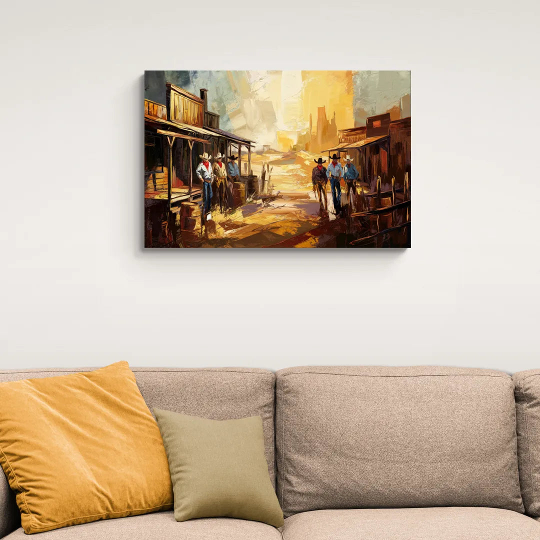 Tombstone Historic Landmarks - Canvas Wall Art Living Room