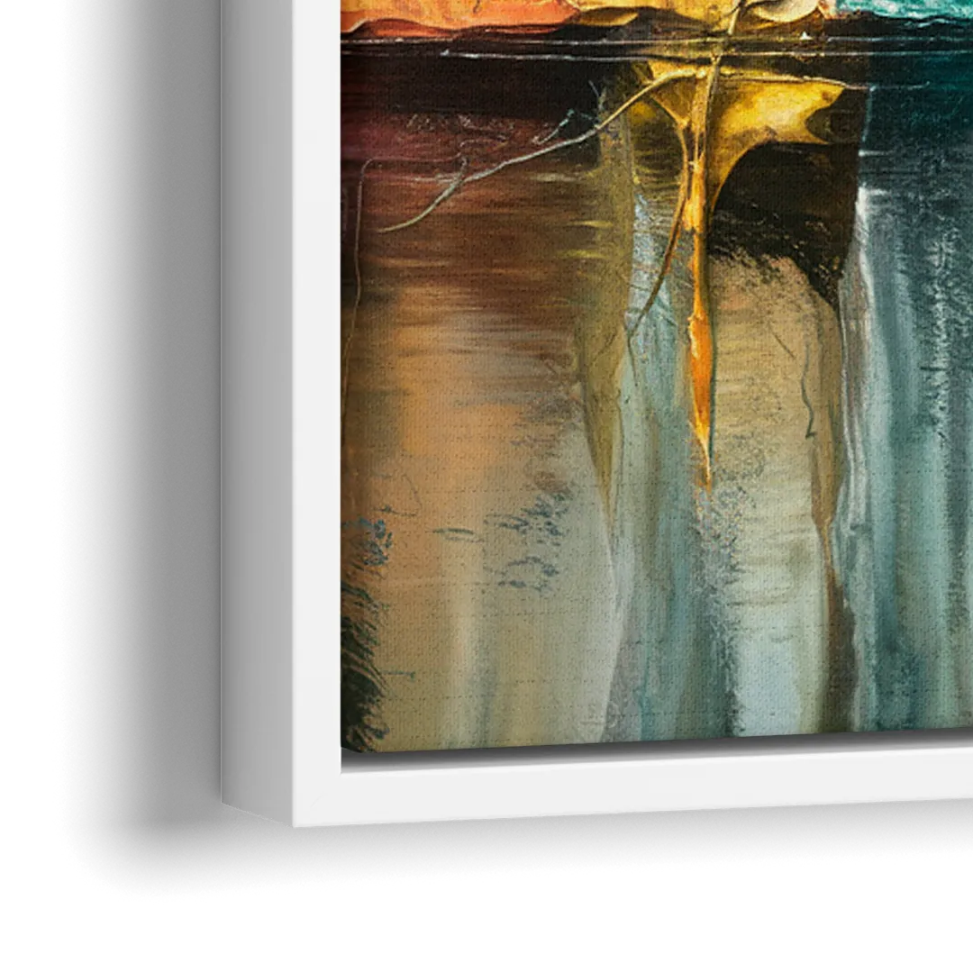 Lancaster Scenic Skyline - Close-Up White Frame Canvas