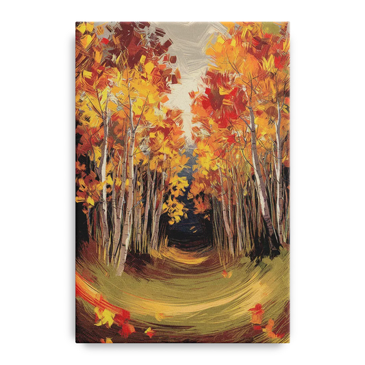 Aspen Quaking Leaves - Canvas Wall Art
