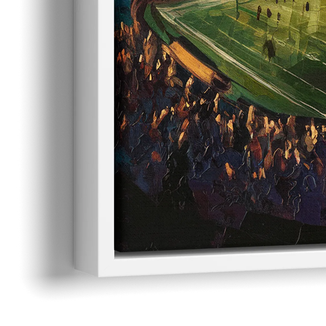 Oakland Coliseum Memories - Close-Up White Frame Canvas