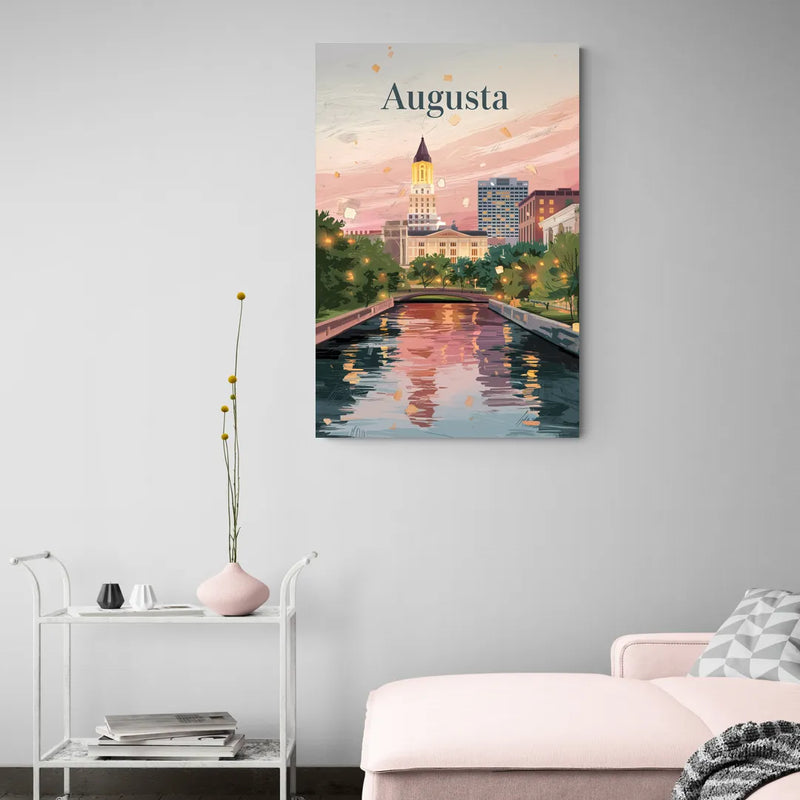 Augusta Historic Downtown Charm - Canvas Wall Art Living Room