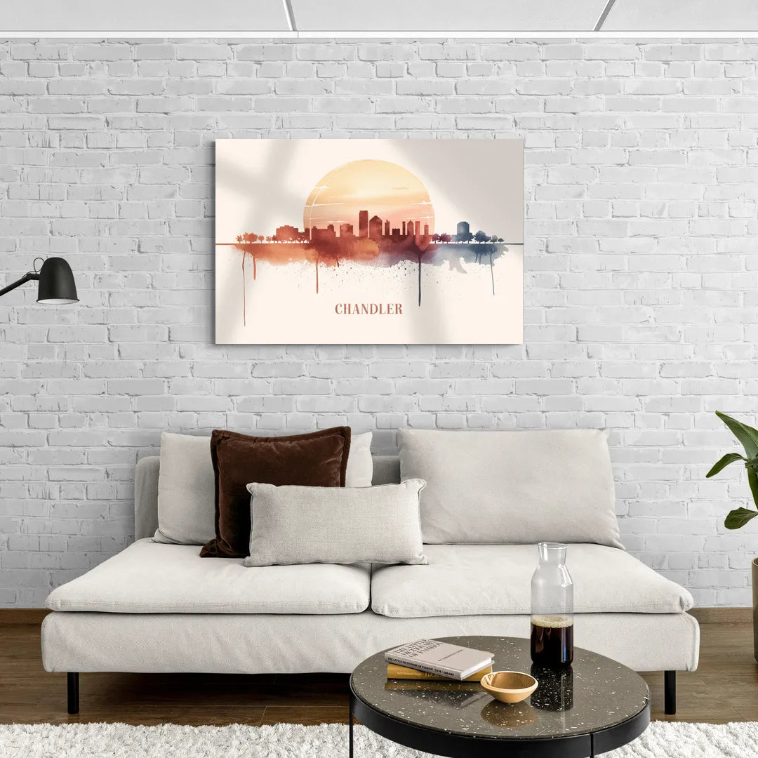 Chandler Skyline View - Canvas Wall Art Living Room