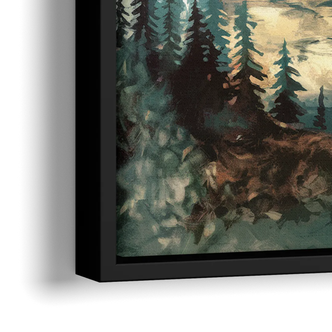 Burlington Captivating Landscapes - Close-Up Black Frame Canvas