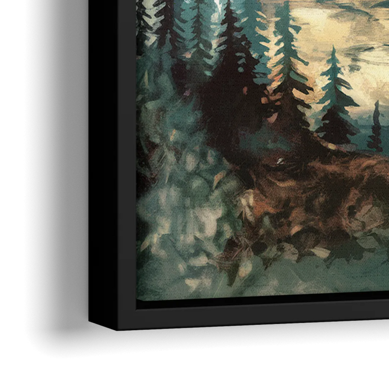 Burlington Captivating Landscapes - Close-Up Black Frame Canvas