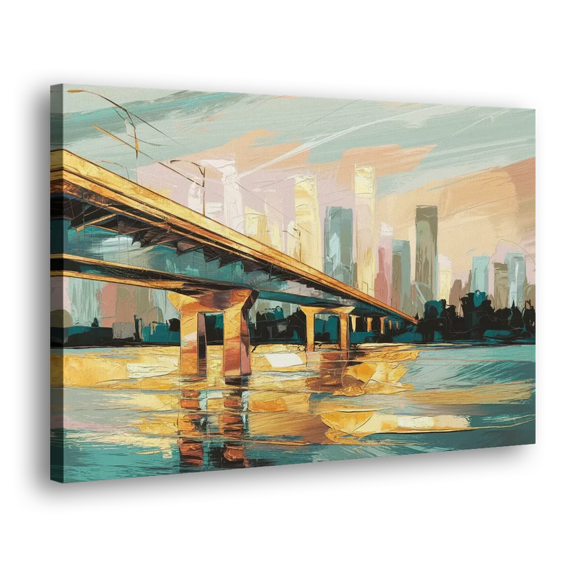Houston Be Someone Bridge - Canvas Print Art Sides