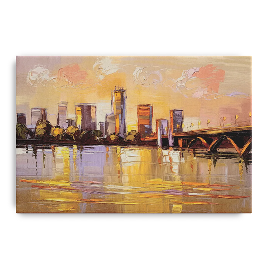 Baton Rouge Mississippi River View - Canvas Wall Art