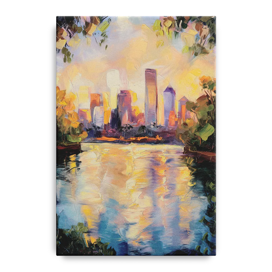 Boston Charles River Reflections - Canvas Wall Art