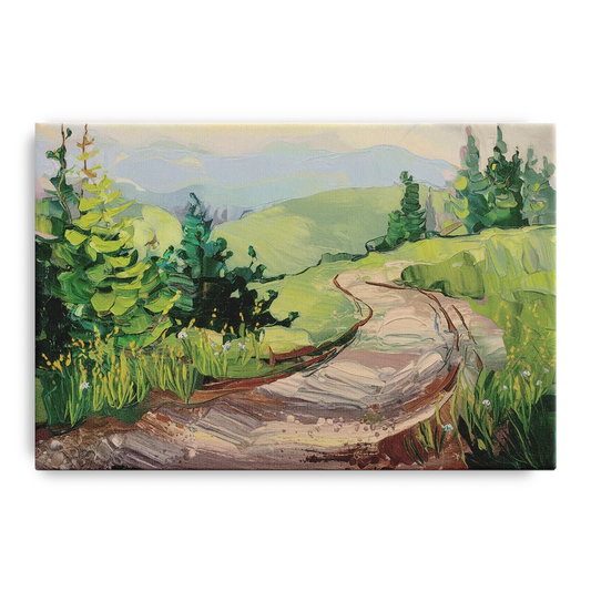 Burlington Green Mountain Trails - Canvas Wall Art
