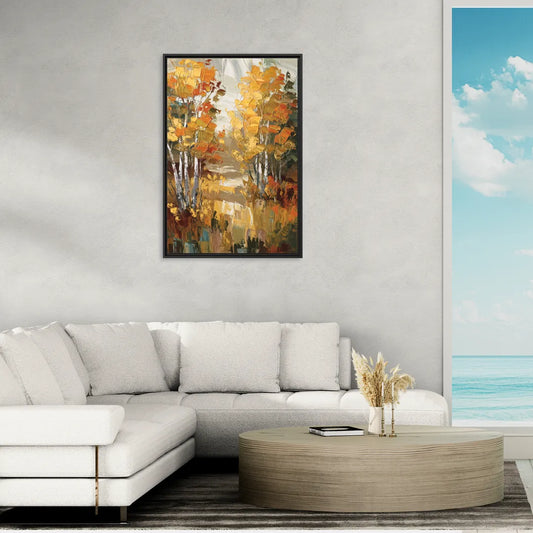 Vail Aspen Forest - Living Room Black Frame Canvas