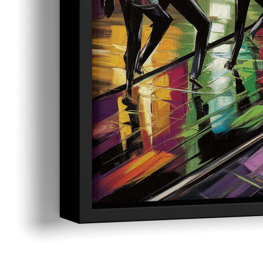 New Orleans Symbols of Culture - Close-Up Black Frame Canvas
