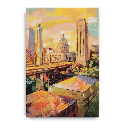 Oklahoma City Historic Landmarks - Canvas Wall Art