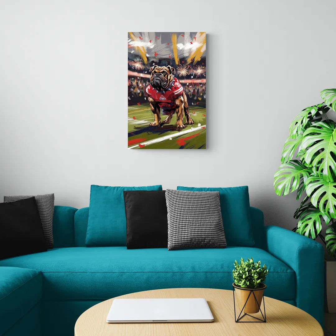 Fresno State Bulldogs Championship Glory - Canvas Wall Art Living Room