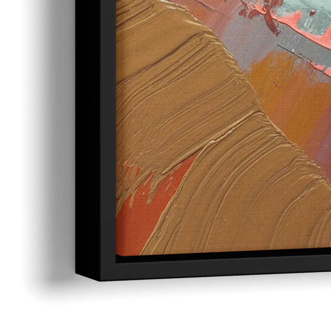 Irvine Orange County Vibes - Close-Up Black Frame Canvas