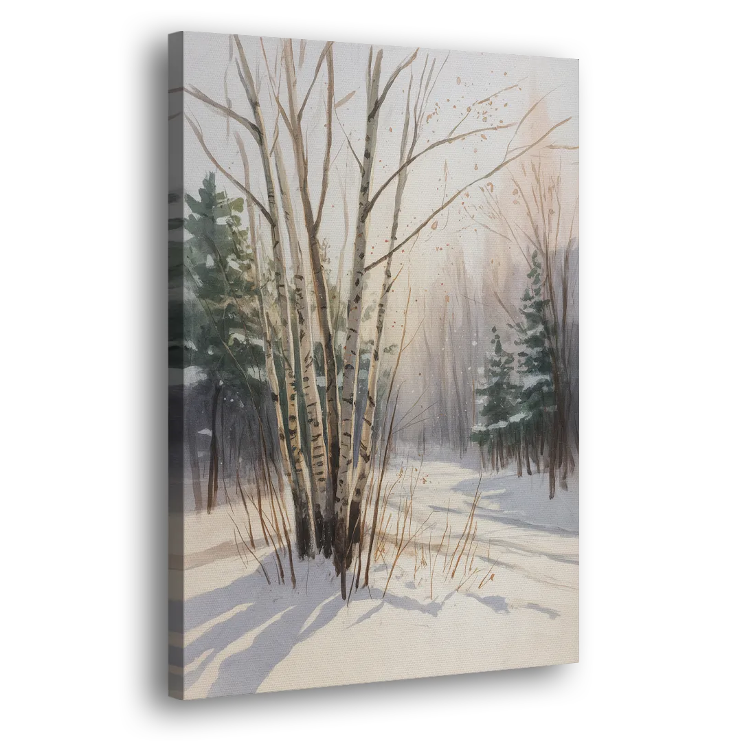 Montreal Winter Charm - Canvas Print Art Sides