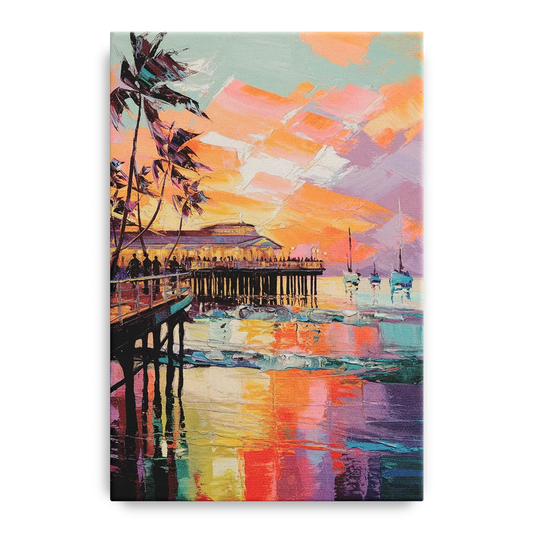 St. Petersburg Pier Vibes - Canvas Wall Art