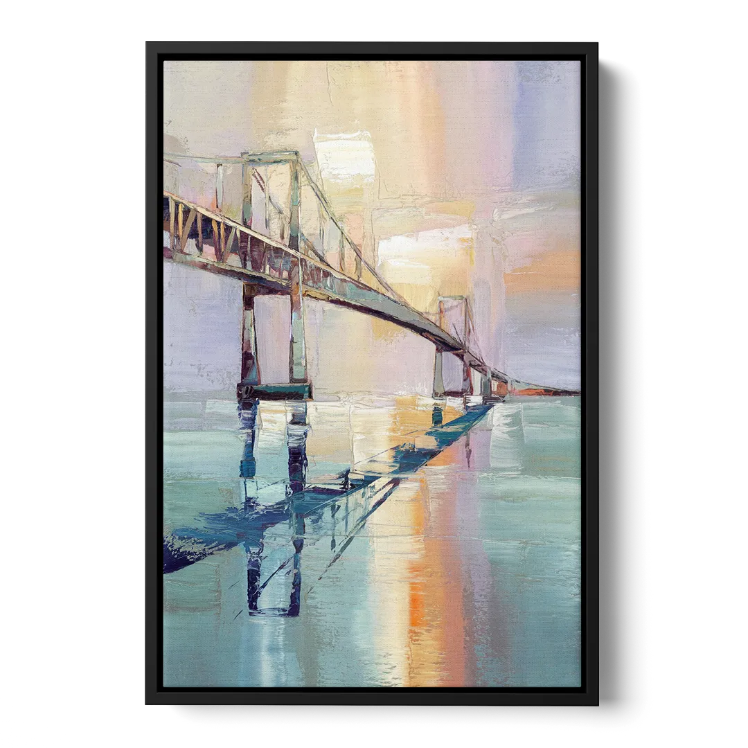 Corpus Christi Harbor Bridge - Black Frame Canvas