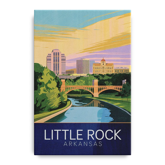Little Rock Historic Landmarks - Canvas Wall Art