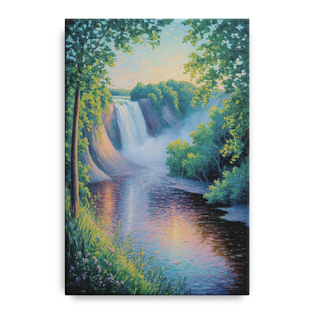 Montmorency Falls Panorama - Canvas Wall Art
