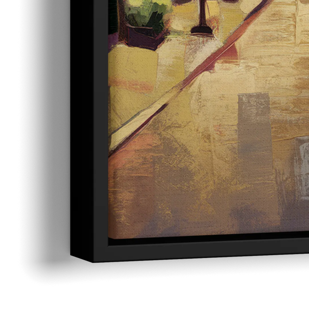 Park City Historic Main Street - Close-Up Black Frame Canvas
