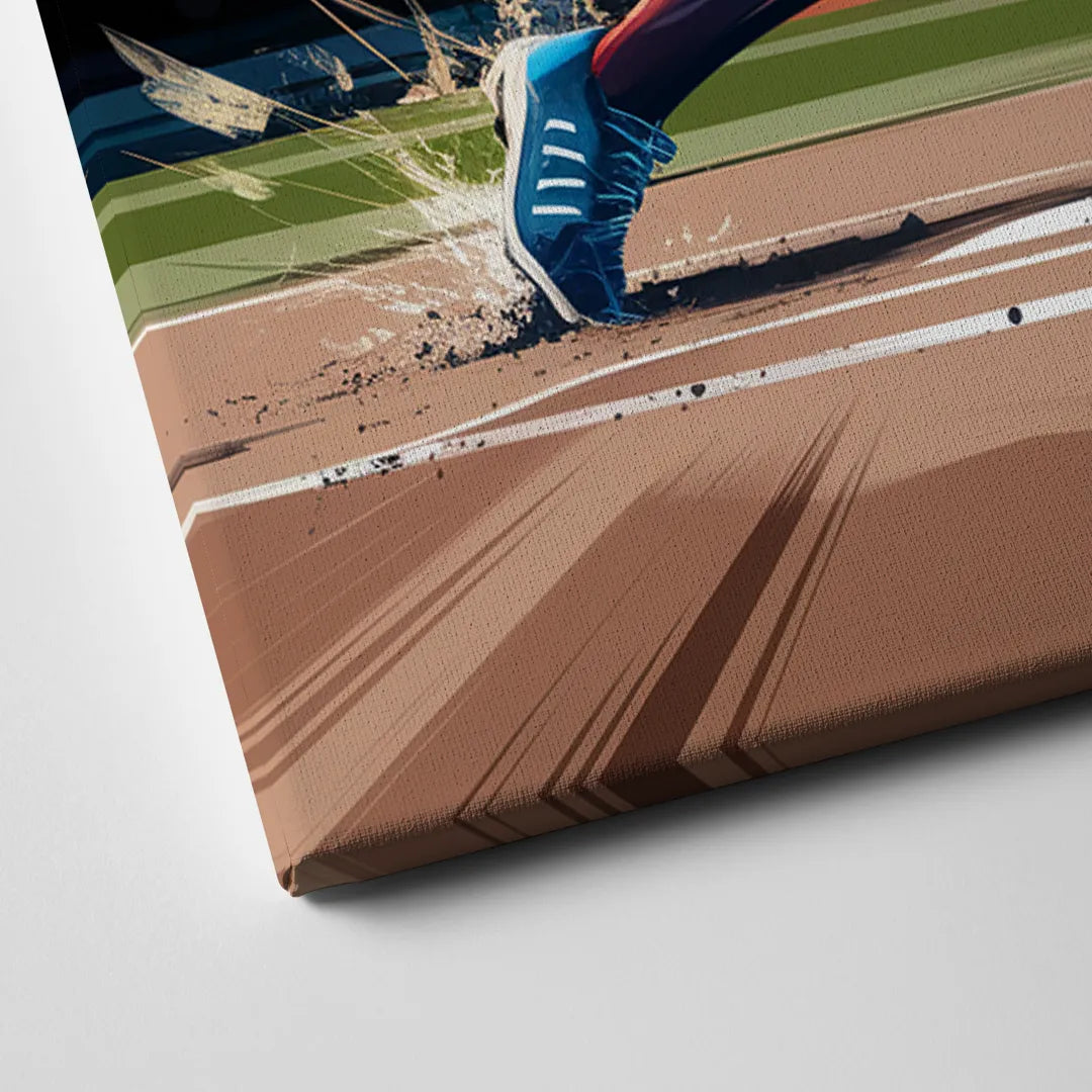 Irvine Baseball Dreams Canvas Close Up
