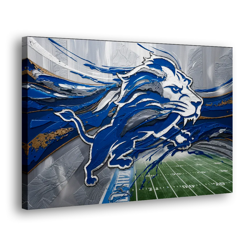 Detroit Lions Football - Canvas Print Art Sides