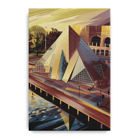 Cleveland Rock and Roll Hall of Fame - Canvas Wall Art