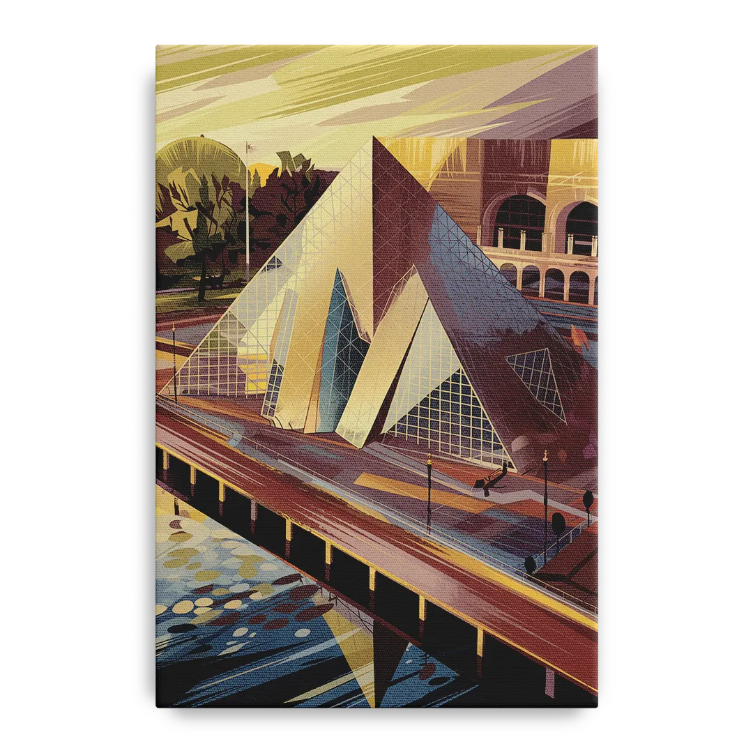 Cleveland Rock and Roll Hall of Fame - Canvas Wall Art