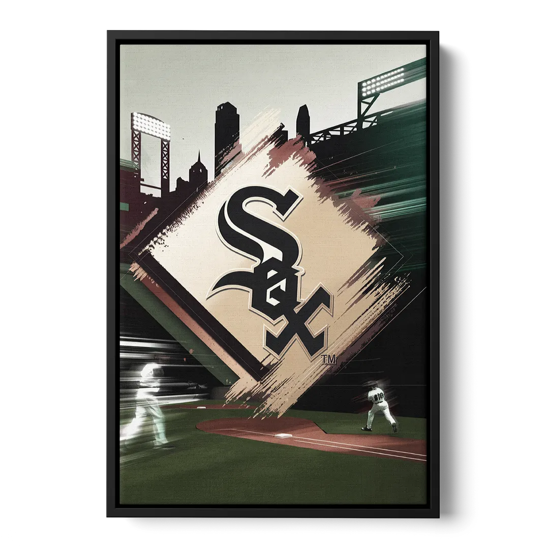 Chicago White Sox Legacy - Black Frame Canvas
