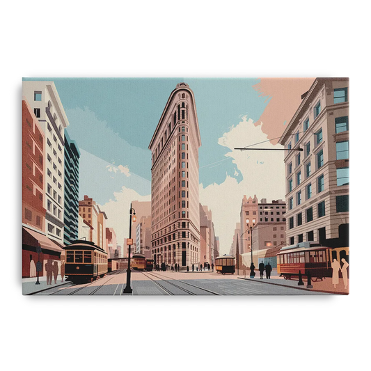 New York City Flatiron Building - Canvas Wall Art